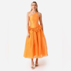 Alemais Macie One Shoulder Rosette Dress